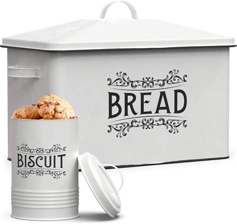 metal bread box vintage white corrugated|vintage farmhouse bread box.